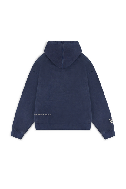 Real Artistic People Streetwear Culture Hoodie - Navy